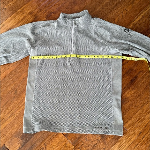 Merrell Sweater Mens Small Grey Sweatshirt Thermal Waffle Base Layer Adult - Picture 6 of 9